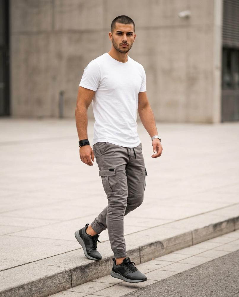 Nelly24 - Allan | Zulaufend Funktional Hose Herren