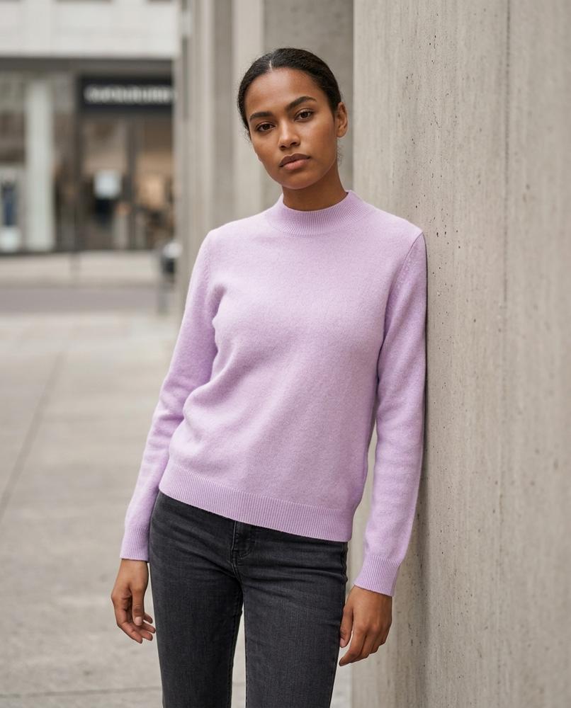 Nelly24 - Kasil | Feingestrickt Hochgeschlossen Pullover Damen