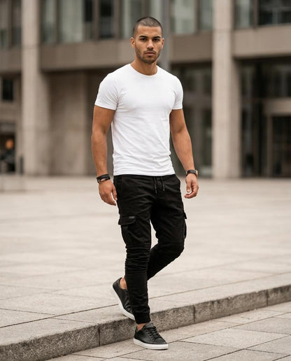 Nelly24 - Allan | Zulaufend Funktional Hose Herren