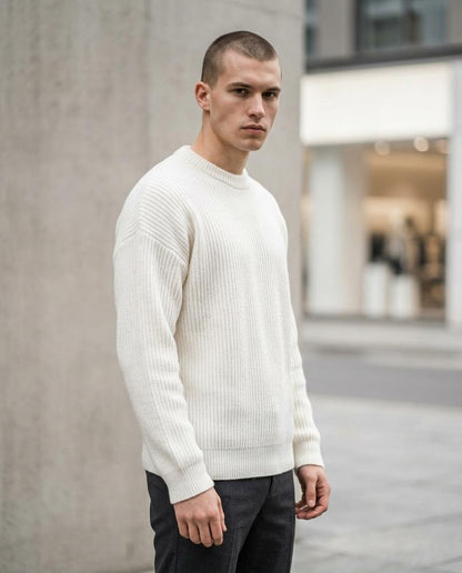Nelly24 - Nedar | Gerippt Locker Pullover Herren