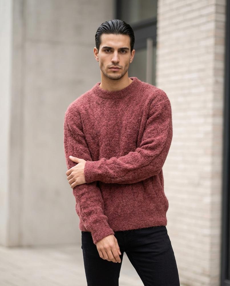 Nelly24 - Losol | Strukturiert Wärmend Pullover Herren