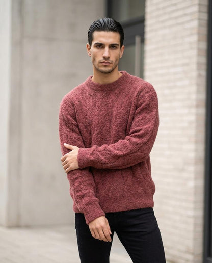 Nelly24 - Losol | Strukturiert Wärmend Pullover Herren