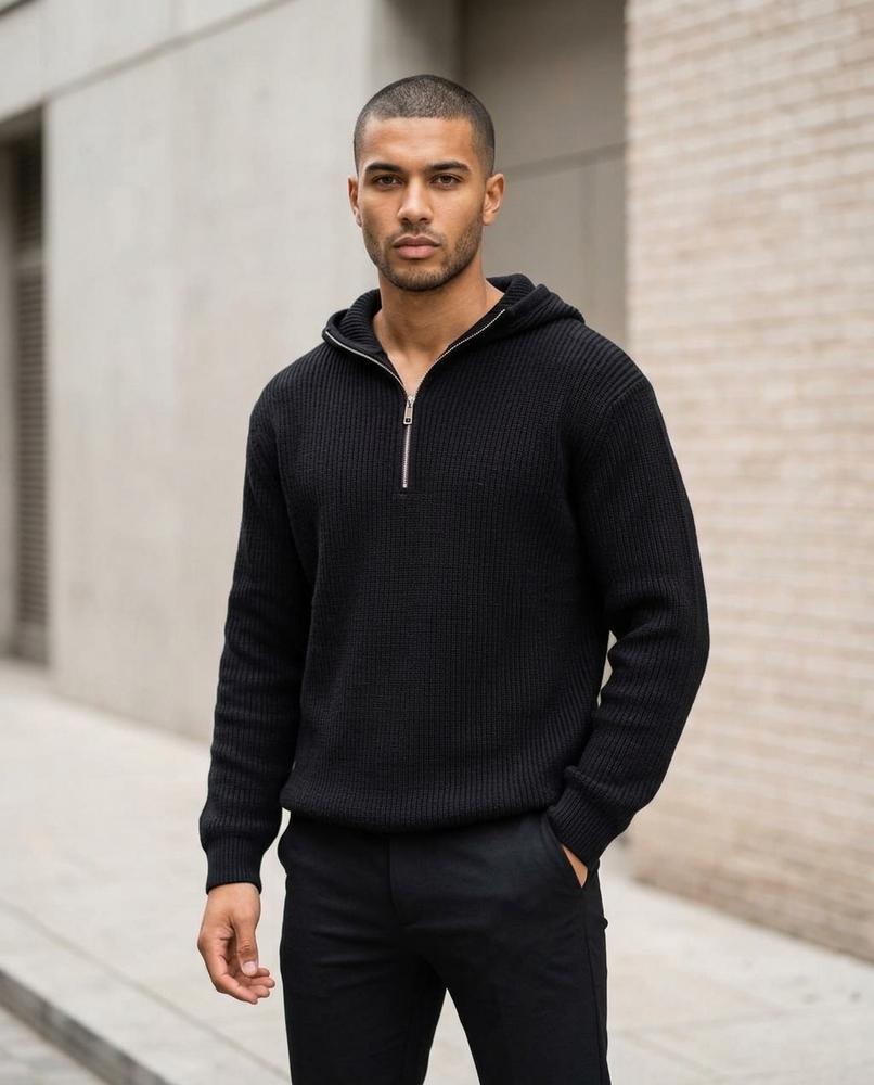 Nelly24 - Conav | Gerippt Locker Hoodie Damen